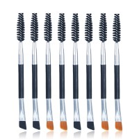 Factory Price Angled Eye Brow Brush and Spoolie Brush  Eyebrow Brush