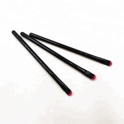 Factory Wholesale Black Purple Synthetic Hair 10.5CM Mini Makeup Eye Shadow Brush Flat Concealer Brush