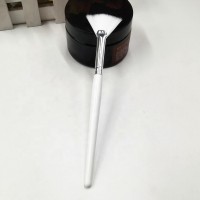 Strong Synthetic Hair White Custom Spa Makeup Facial Brush Fan Mask Brush For Peel Masques Mask Application