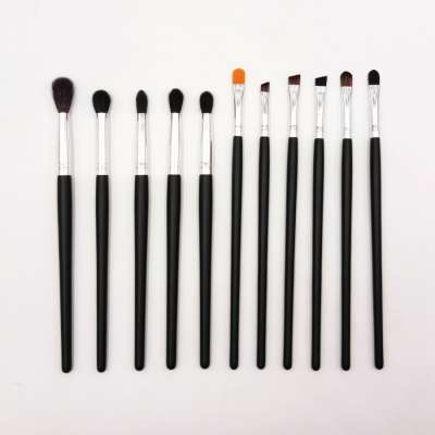 Private Label Essential Professional Eye Makeup Brushes, Blending Crease Highlight Eyebrow Eyeshadow Brush Set