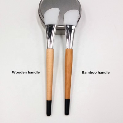 Custom Private Label Skin Care Brush with Silicon Tip Silicone Makeup Brush Organic Face Mask Spatula for Cream