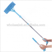 U Shape Telescopic High-rise Window Glass Cleaner Mop Dust Brush